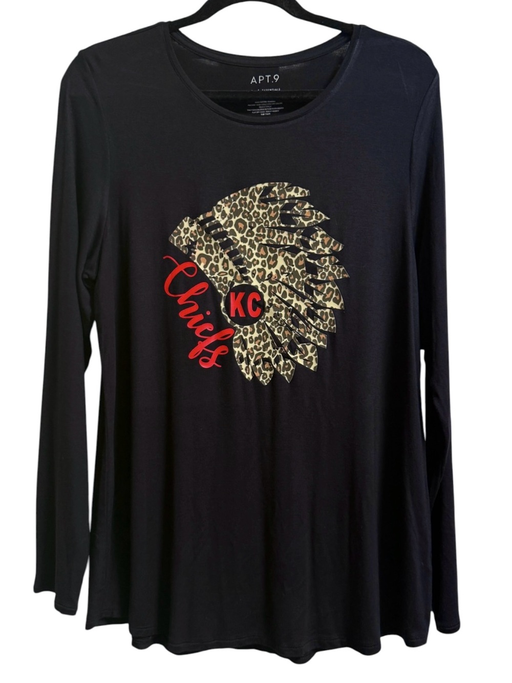 Apt.9 Graphic Long Sleeve Shirt Kansas City Chiefs